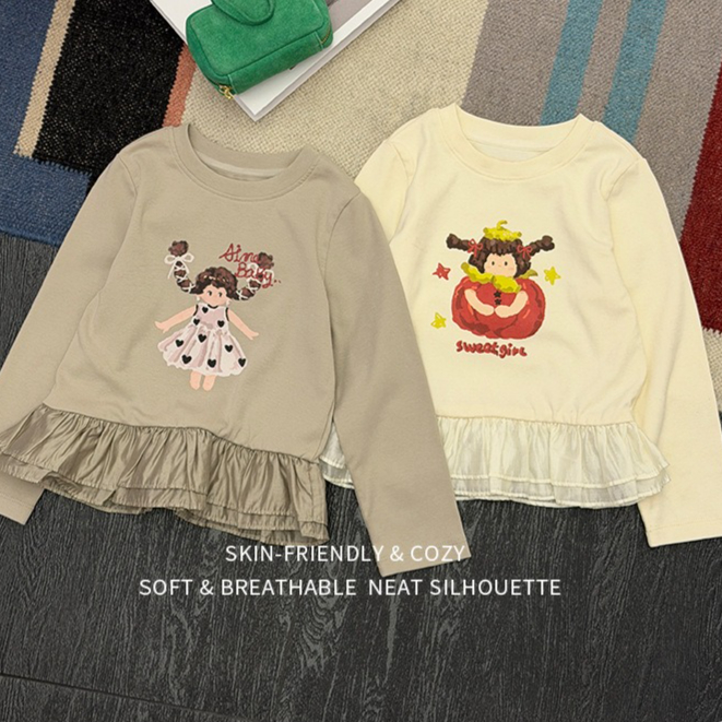 Baby Clothing Yarn - Girls T-shirt 2026 Spring and Autumn