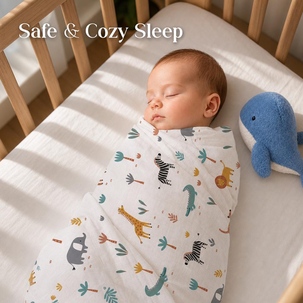 3-Pack Baby Muslin Swaddle Bla - Muslin Swaddle Wrap ulasan dan harga