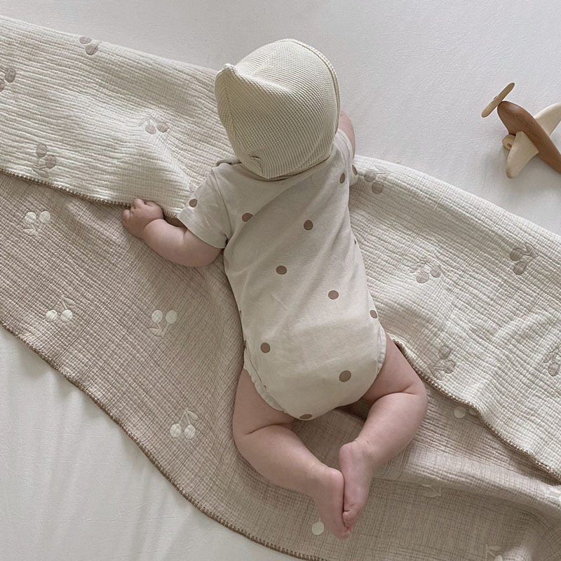 Newborn Baby Blanket Cartoon B - Muslin Swaddle Wrap ulasan dan harga