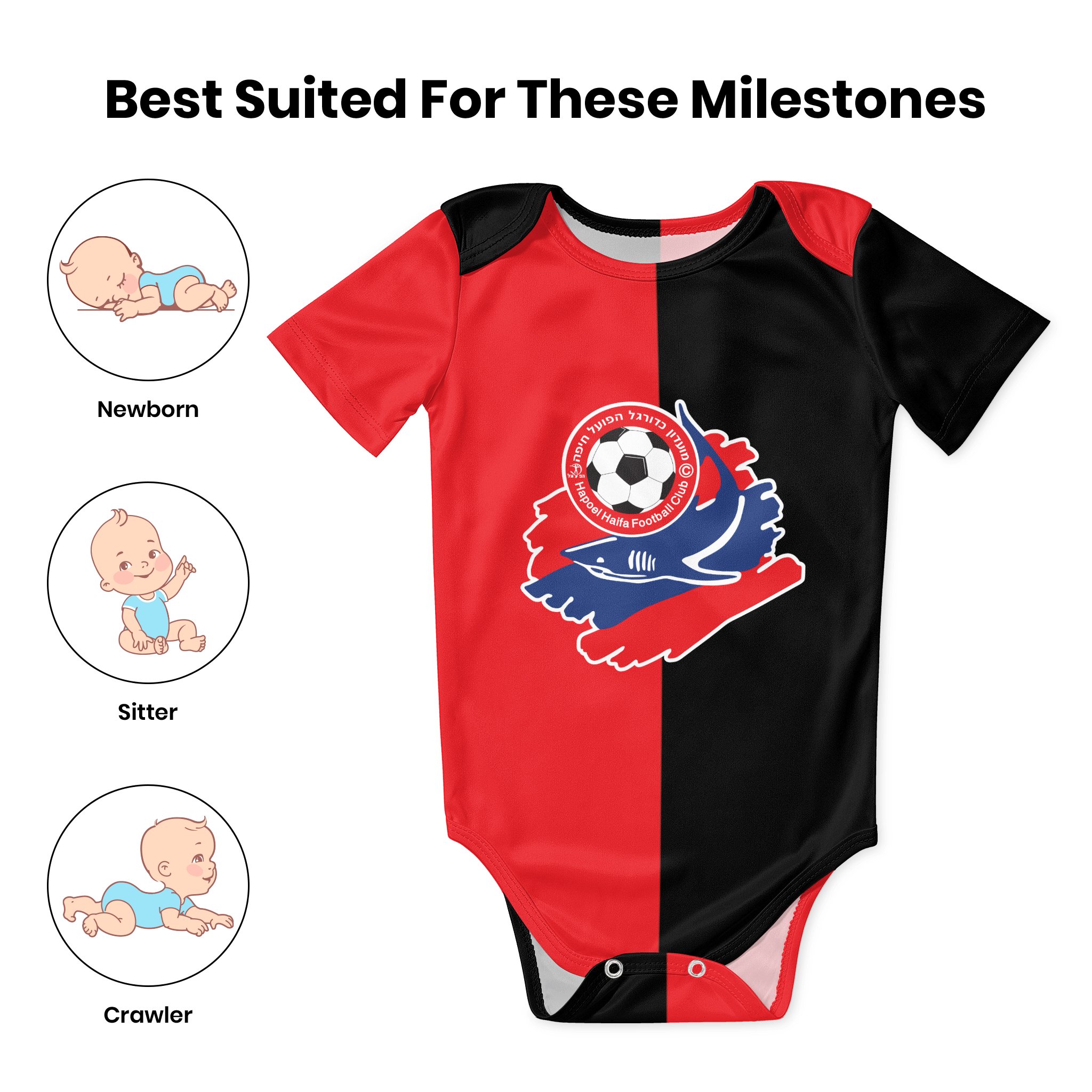 Hapoel Haifa Baby Bodysuit Uni - Baby Clothing For Girls ulasan dan harga