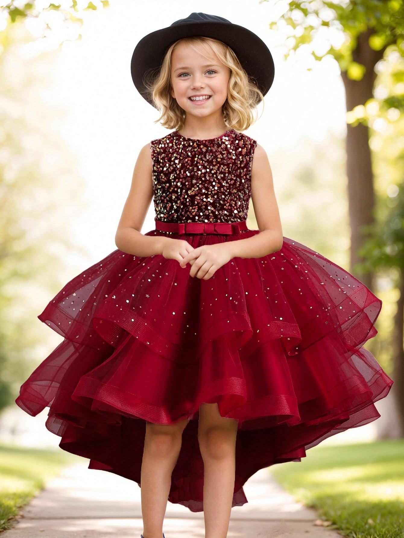 Baby Girl Princess Floral Sequ - Baby Clothing For Girls ulasan dan harga