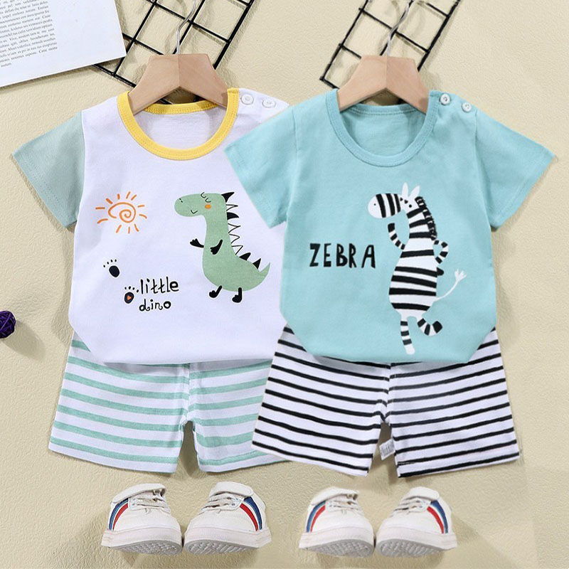 Cotton Tees+Shorts 2-piece Tra - Baby Clothing Bundles ulasan dan harga