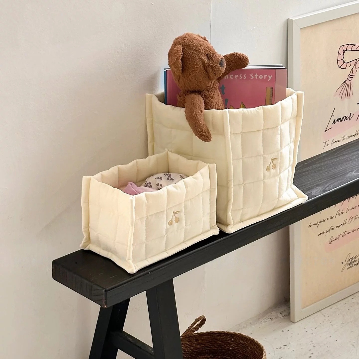 Cherry Embroidery Baby Diaper  - Baby Clothing Clearance ulasan dan harga