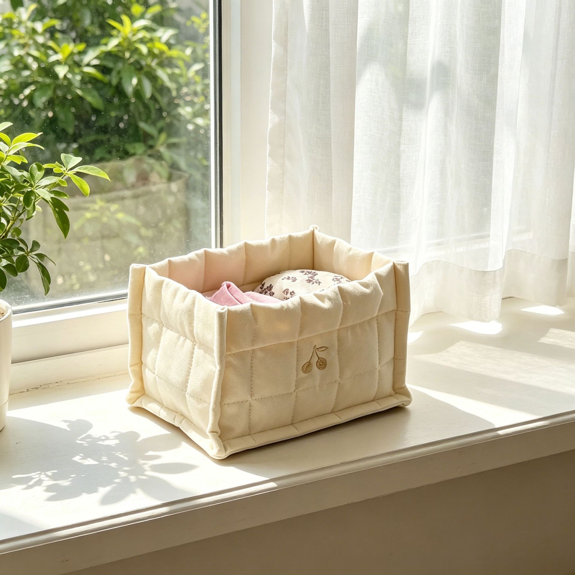 Cherry Embroidery Baby Diaper  - Baby Clothing Clearance ulasan dan harga