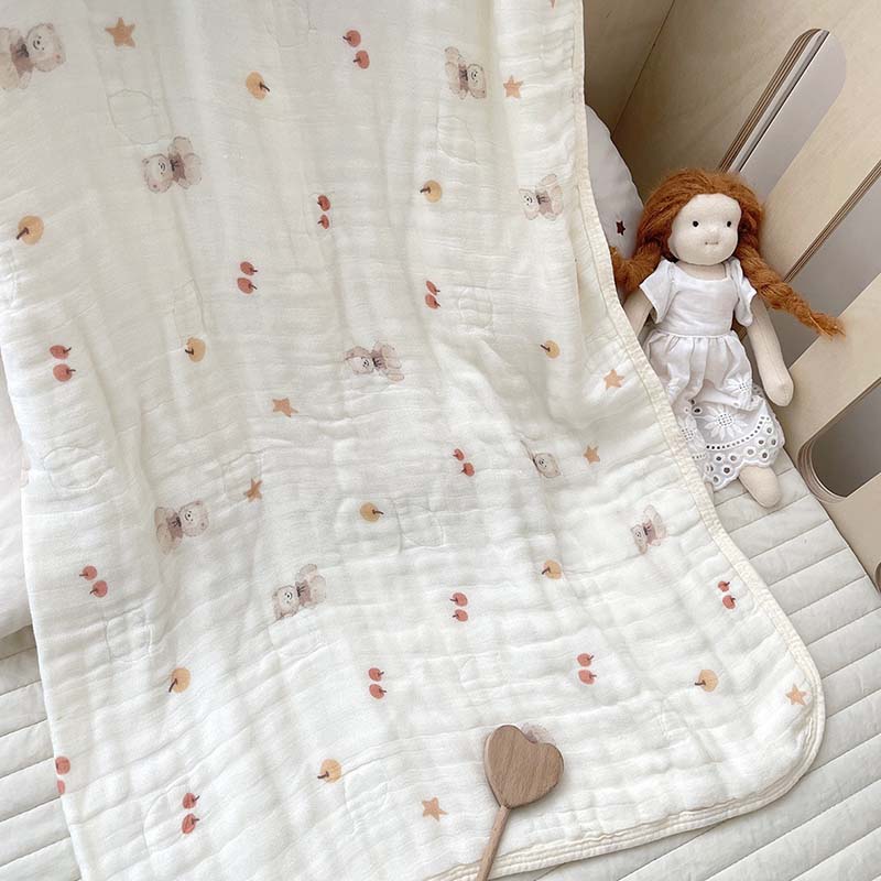 4Layers Bamboo Cotton Muslin B - Muslin Swaddle Wrap ulasan dan harga