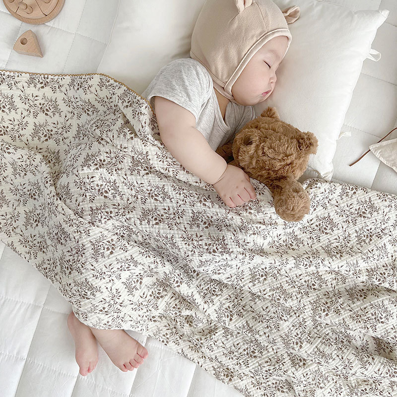 Summer Baby Blanket 2 Layer Th - Muslin Swaddle Wrap ulasan dan harga