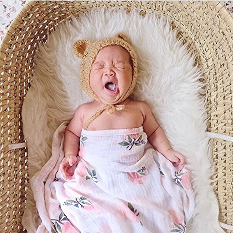 Rose 120x120cm 70% Bamboo 30%  - Muslin Swaddle Wrap ulasan dan harga