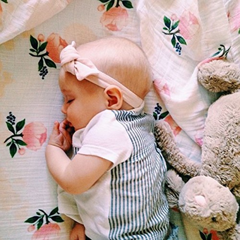 Rose 120x120cm 70% Bamboo 30%  - Muslin Swaddle Wrap ulasan dan harga