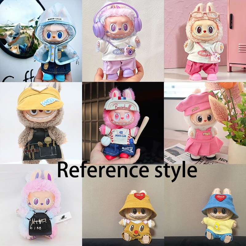 15 17cm For Labubu Doll Blind  - Baby Clothing Clearance ulasan dan harga