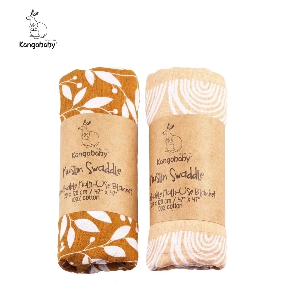 Kangobaby #My Soft Life# All S - Muslin Swaddle Wrap ulasan dan harga