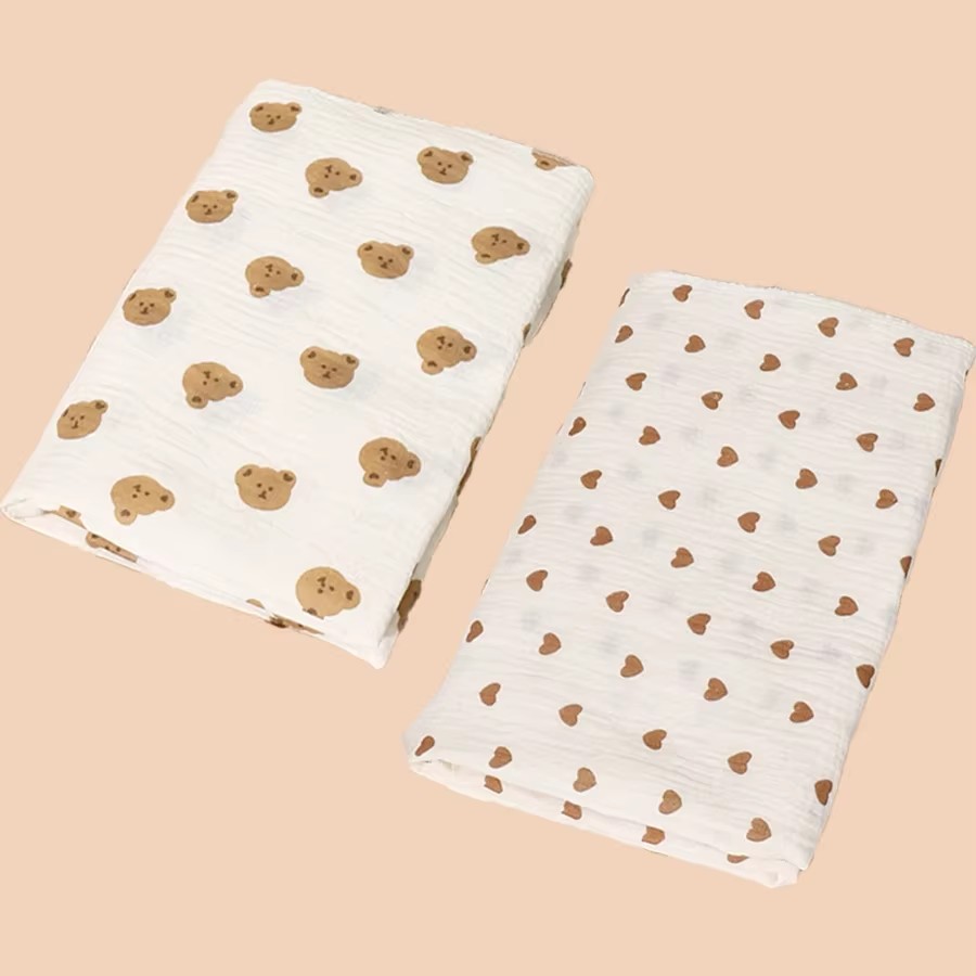 2Pc Cotton Muslin Blankets Bab - Muslin Swaddle Wrap ulasan dan harga